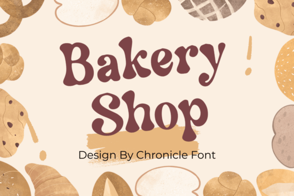 Bakery Shop Font: A Vintage Display Typeface with Modern Charm