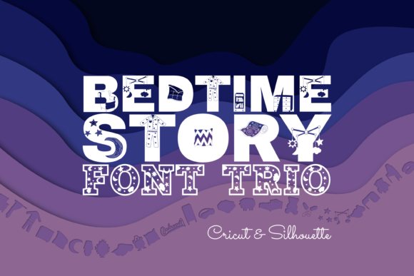 Bedtime Story Font Trio: A Whimsical Design Toolkit