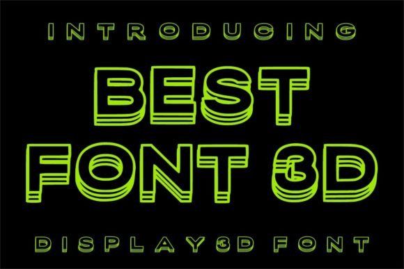Best Font 3D: A Modern Display Typeface for Bold Projects