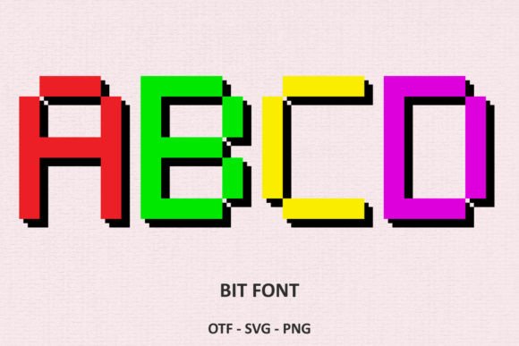 Bit Font: A Fresh Take on 8-Bit Display Typography
