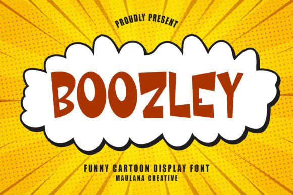 Boozley Cartoon Display Font: Playful Typography for Creative Projects