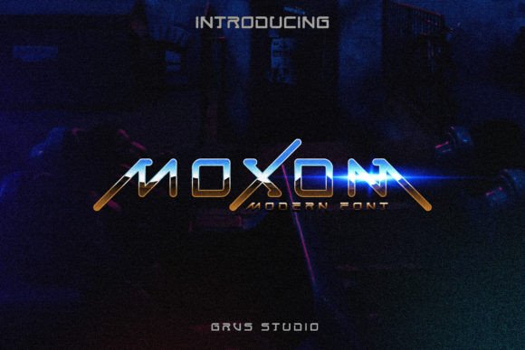 Grvs Moxom: A Modern Futuristic Font for Bold Branding