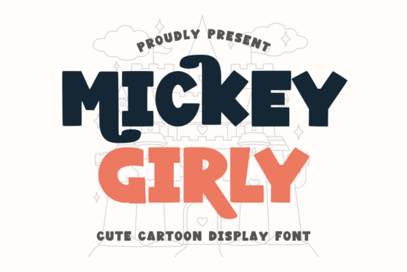 Mickey Girly Regular Font: Playful Cartoon Typography
