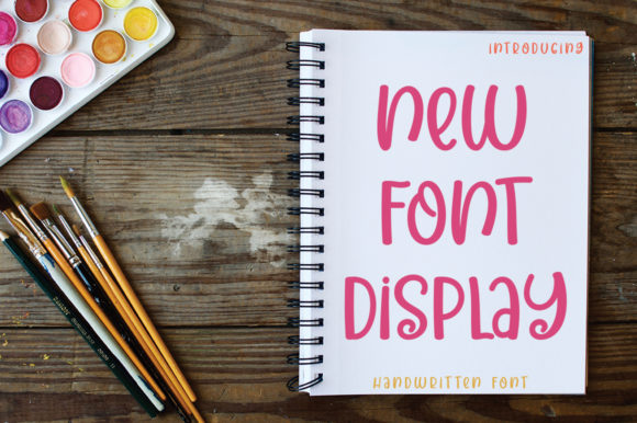 New Font Display: A Cute Script for Realistic Designs