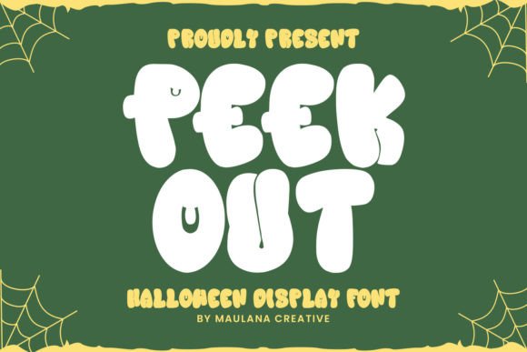 Peek out Font: A Bubbly Typeface for Joyful Designs
