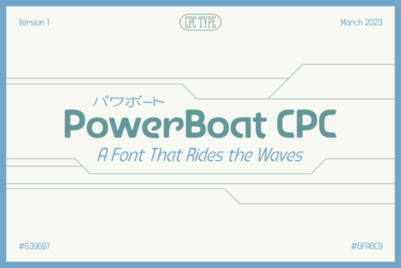PowerBoat CPC Font: Retrofuturism for Bold Branding
