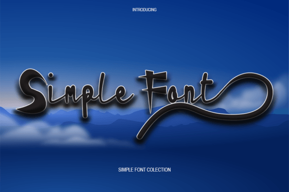 Simple Font: Martial Arts Flair for Bold Designs