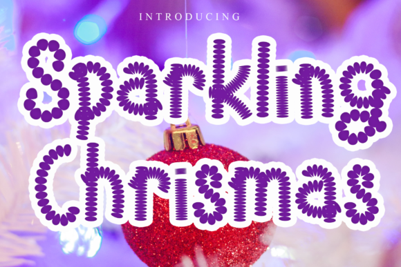 Sparkling Chrismas Font: A Festive Display Typeface for Kids